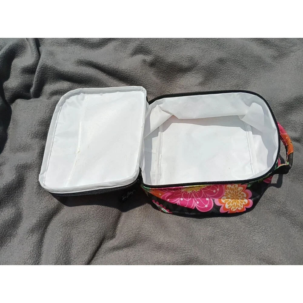 Vera Bradley Square Lunch Box Bag Ziggy Zinnia Retired Pattern School Work